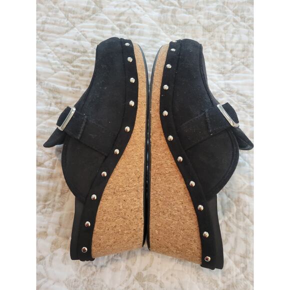 Corky's Black Size 9 Just Precious Slip On Wedge 2.5" Memory Foam Insoles EUC - Picture 7 of 9